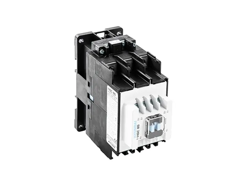 HGC-85-min کنتاکتور هیوندای ۱۱ کیلووات ۲۵ آمپر با بوبین DC 24-220V - تصویر 1
